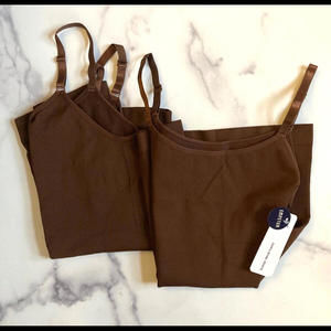 Empetua NWT Brown Scoop Neck Cami Tummy Control Shapewear Women’s XL 2-count